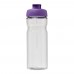 H2O Active® Base Tritan™ 650 ml Sportflasche mit Klappdeckel. transparent klar, lila