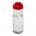 H2O Active® Base Tritan™ 650 ml Sportflasche mit Klappdeckel. transparent klar, rot