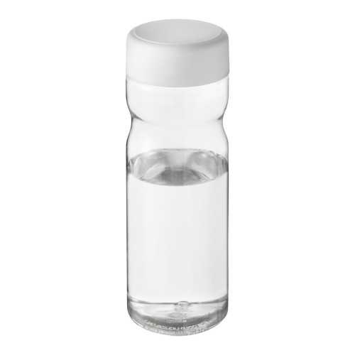 H2O Active® Base Tritan™ 650-ml-Sportflasche mit Drehdeckel. transparent klar, weiss