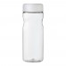 H2O Active® Base Tritan™ 650-ml-Sportflasche mit Drehdeckel. transparent klar, weiss