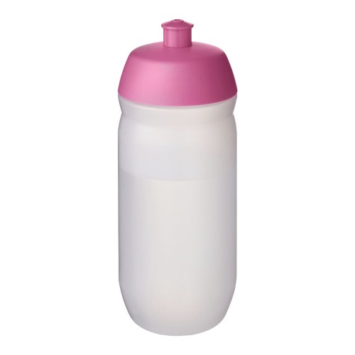 HydroFlex™ Clear 500 ml squeezy sport bottle. Pink, Frosted Clear