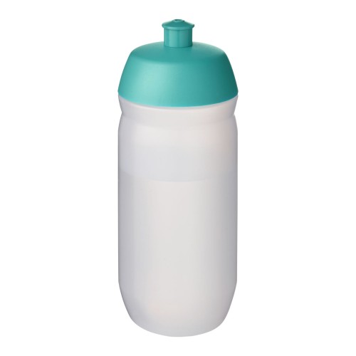 HydroFlex™ Clear 500 ml squeezy sport bottle. Aqua blue, Frosted Clear