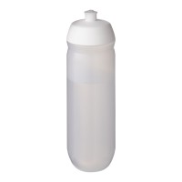 HydroFlex™ Clear 750 ml Squeezy Sportflasche. weiss, klar mattiert