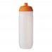 HydroFlex™ Clear 750 ml squeezy sport bottle. Orange, Frosted Clear
