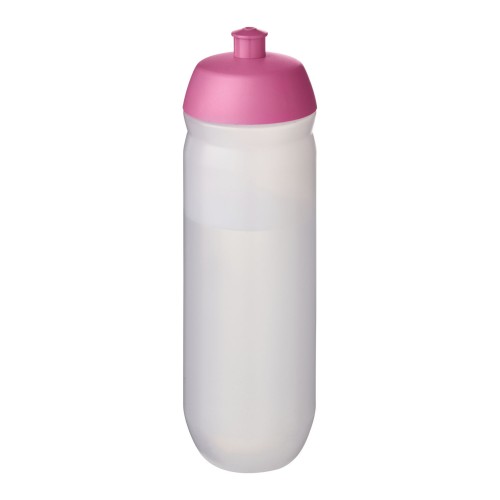 HydroFlex™ Clear 750 ml squeezy sport bottle. Pink, Frosted Clear