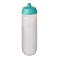 HydroFlex™ Clear 750 ml Squeezy Sportflasche. aquablau, klar mattiert