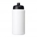 Baseline gerecyclede sportfles van 500 ml. Wit, Zwart