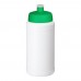 Baseline gerecyclede sportfles van 500 ml. Wit, Groen