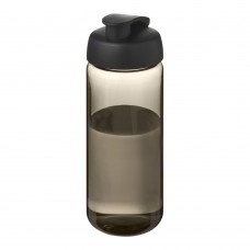 H2O Active® Octave Tritan™ 600 ml flip lid sport bottle. Charcoal, Black
