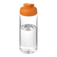 H2O Active® Octave Tritan™ 600 ml sportfles met klapdeksel. Transparant helder, Oranje