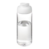 H2O Active® Octave Tritan™ 600 ml sportfles met klapdeksel. Transparant helder, Wit