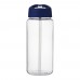 H2O Active® Octave Tritan™ 600 ml spout lid sport bottle. Transparent clear, Blue