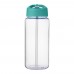 H2O Active® Octave Tritan™  600 ml sportfles met tuitdeksel. Transparant helder, Aquablauw