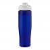 H2O Active® Eco Tempo 700 ml flip lid sport bottle. White, Blue