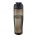H2O Active® Eco Tempo drinkfles van 700 ml met klapdeksel. Zwart, Houtskool