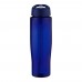 H2O Active® Eco Tempo 700 ml Sportflasche mit Ausgussdeckel. blau, blau
