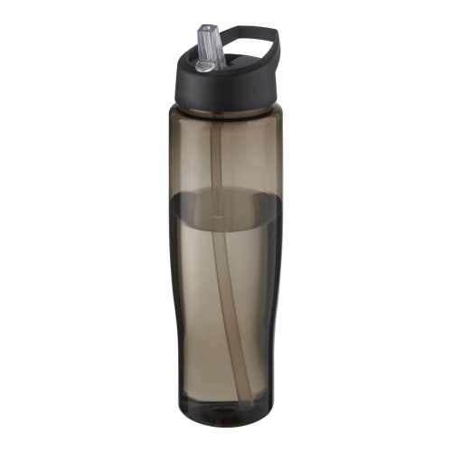 H2O Active® Eco Tempo 700 ml Sportflasche mit Ausgussdeckel. schwarz, kohle