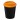 Americano® Espresso Eco 250 ml recycelter Isolierbecher. schwarz, orange