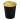 Americano® Espresso Eco 250 ml recycelter Isolierbecher mit auslaufsicherem Deckel. schwarz, gelb