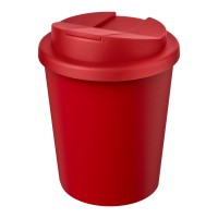 Americano® Espresso Eco 250 ml recycelter Isolierbecher mit auslaufsicherem Deckel, rot