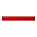 Refari 30 cm recycled plastic ruler, Red