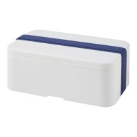 MIYO 700 ml enkellaagse lunchbox. Wit, Blauw