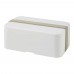 MIYO 700 ml single layer lunch box. White, Pebble grey