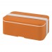 MIYO 700 ml single layer lunch box. Orange, White