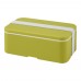 MIYO 700 ml single layer lunch box. Lime, White