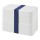 MIYO 700+700 ml double layer lunch box. White. White, Blue