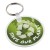 Tait cirkelvormige gerecyclede sleutelhanger, Wit