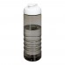H2O Active® Eco Treble 750 ml Sportflasche mit Stülpdeckel. kohle, weiss