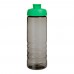 H2O Active® Eco Treble 750 ml flip lid sport bottle. Charcoal, Green