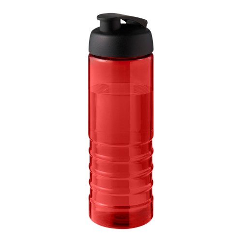 H2O Active® Eco Treble 750 ml flip lid sport bottle. Red, Black