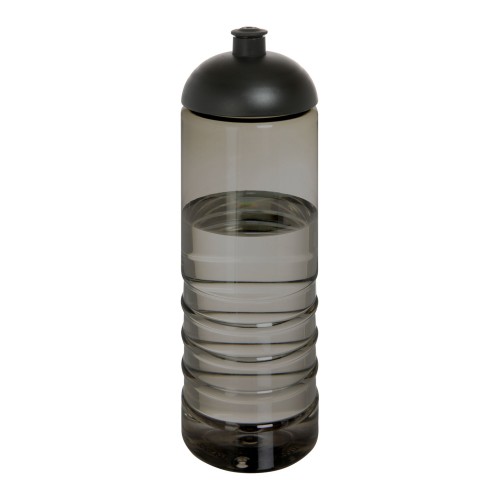 H2O Active® Eco Treble 750 ml Sportflasche mit Stülpdeckel. kohle, schwarz