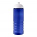 H2O Active® Eco Treble 750 ml Sportflasche mit Stülpdeckel. blau, weiss