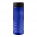 H2O Active® Eco Treble 750 ml screw cap water bottle. Blue, Black
