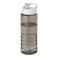 H2O Active® Eco Treble 750 ml drinkfles met tuitdeksel. Houtskool, Wit