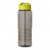 H2O Active® Eco Treble 750 ml Sportflasche mit Stülpdeckel. kohle, limone