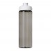 H2O Active® Eco Vibe 850 ml Sportflasche mit Klappdeckel. kohle, weiss