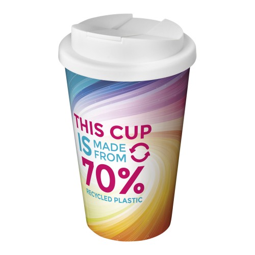 Brite-Americano® Eco 350 ml Isolierbecher mit auslaufsicherem Deckel, weiss Brite-Americano® Eco 350 ml Isolierbecher mit auslaufsicherem Deckel, weiss