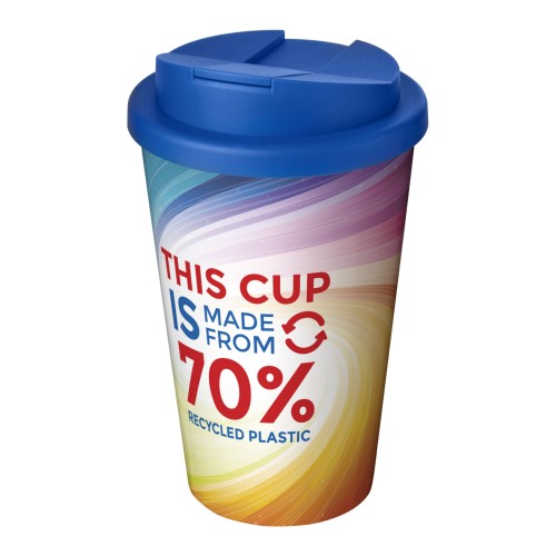 Brite-Americano® Eco 350 ml spill-proof insulated tumbler, Mid Blue Brite-Americano® Eco 350 ml spill-proof insulated tumbler, Mid Blue