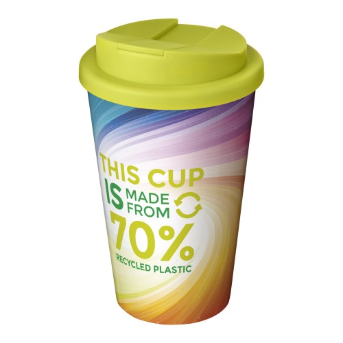 Brite-Americano® Eco 350 ml Isolierbecher mit auslaufsicherem Deckel, limone