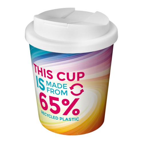 Brite-Americano Espresso Eco 250 ml spill-proof insulated tumbler, White