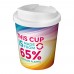 Brite-Americano Espresso Eco 250 ml spill-proof insulated tumbler, White
