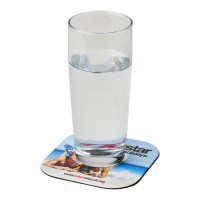 Brite-Mat® square coaster, Black