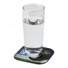 Brite-Mat® vierkante onderzetter met bandmateriaal, Zwart