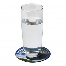 Brite-Mat® ronde onderzetter met bandmateriaal, Zwart