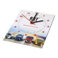 Brite-Clock® rectangular wall clock, Black