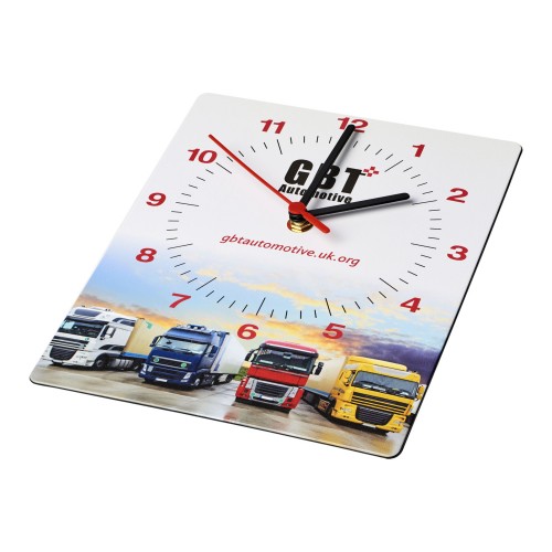 Brite-Clock® rectangular wall clock, Black